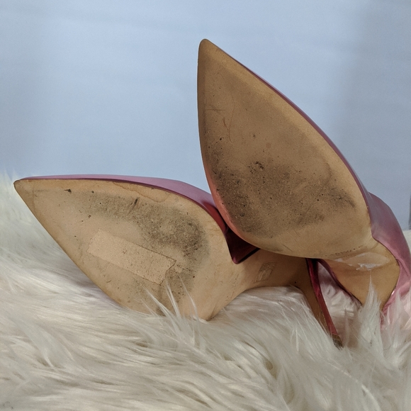 Alexander White Metallic Pink Pumps Size 40 - Picture 4 of 8